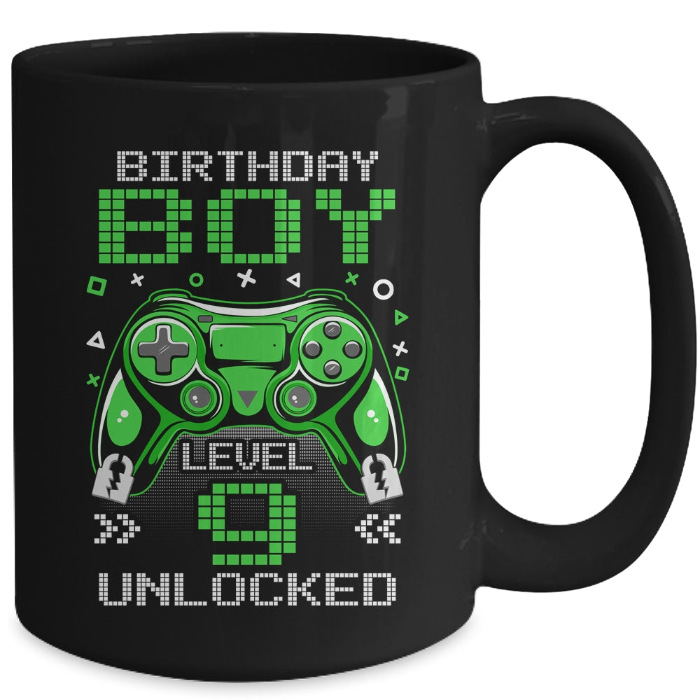 Level 9 Unlocked Awesome Since 2014 9th Birthday Gaming Mug | teecentury
