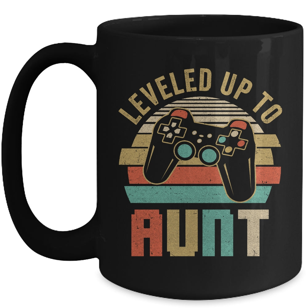 Leveled Up To Aunt Baby Announcement For Women Mug | teecentury