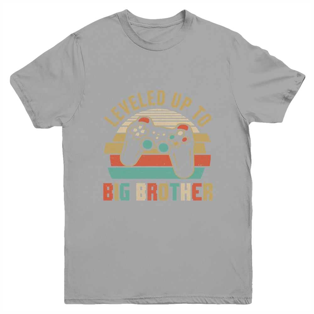 Leveled Up To Big Brother Baby Announcement For Men Youth Shirt | teecentury