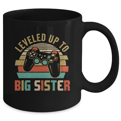 Leveled Up To Big Sister Baby Announcement For Women Mug | teecentury