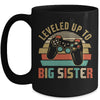 Leveled Up To Big Sister Baby Announcement For Women Mug | teecentury