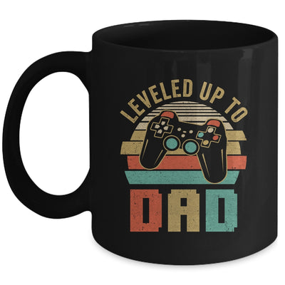 Leveled Up To Dad Baby Announcement For Men Mug | teecentury