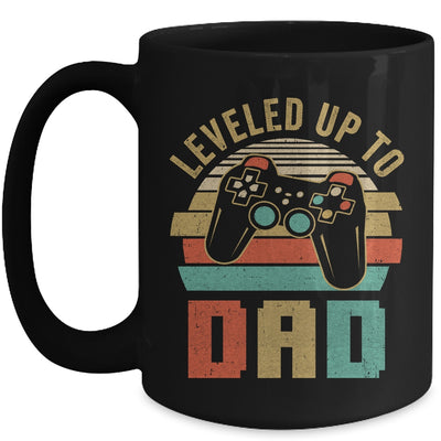 Leveled Up To Dad Baby Announcement For Men Mug | teecentury