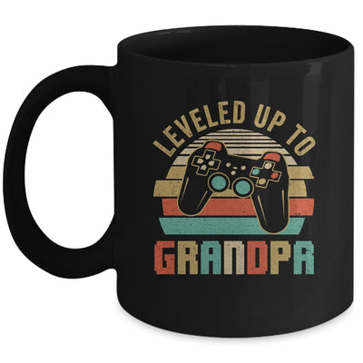 Leveled Up To Grandpa Baby Announcement For Men Mug | teecentury