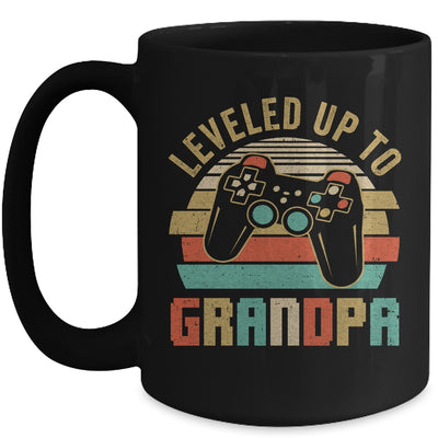 Leveled Up To Grandpa Baby Announcement For Men Mug | teecentury