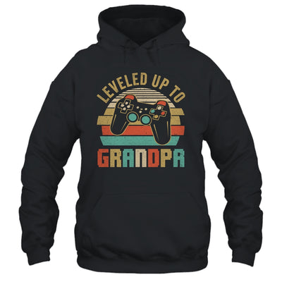 Leveled Up To Grandpa Baby Announcement For Men Shirt & Hoodie | teecentury