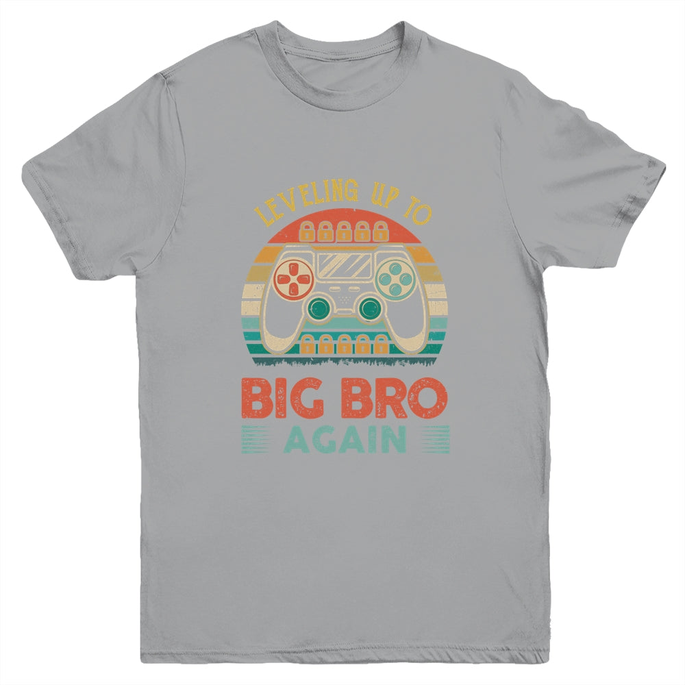 Leveling Up To Big Bro Again Vintage Big Brother Youth Youth Shirt | Teecentury.com