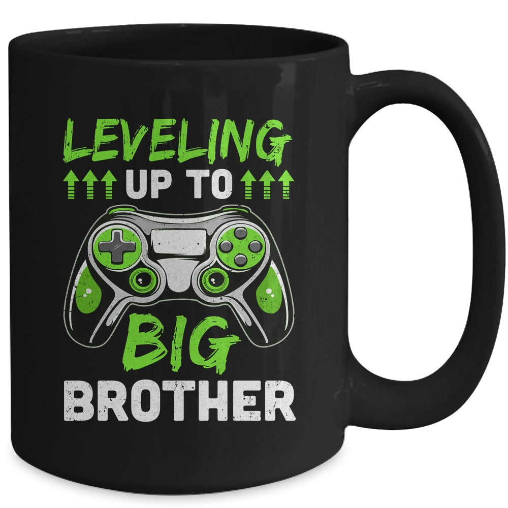 Leveling Up To Big Brother Promoted To Big Brother Gaming Mug | teecentury