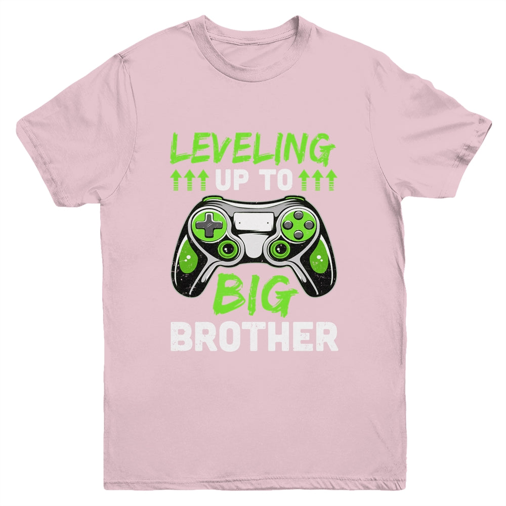 Leveling Up To Big Brother Promoted To Big Brother Gaming Youth Shirt | teecentury