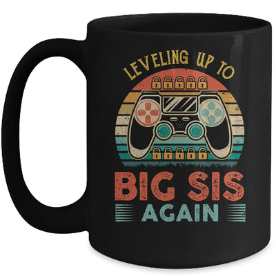 Leveling Up To Big Sis Again Vintage Big Sister Mug Coffee Mug | Teecentury.com