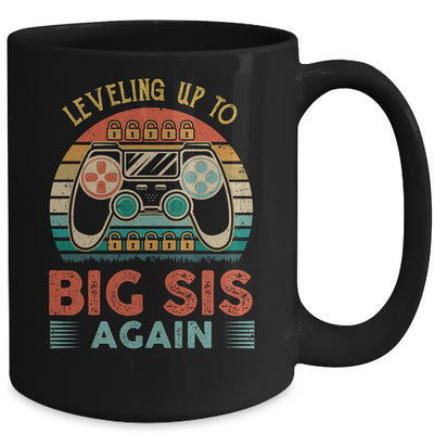 Leveling Up To Big Sis Again Vintage Big Sister Mug Coffee Mug | Teecentury.com