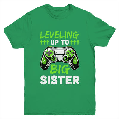 Leveling Up To Big Sister Promoted To Big Sister Gaming Youth Shirt | teecentury
