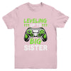 Leveling Up To Big Sister Promoted To Big Sister Gaming Youth Shirt | teecentury