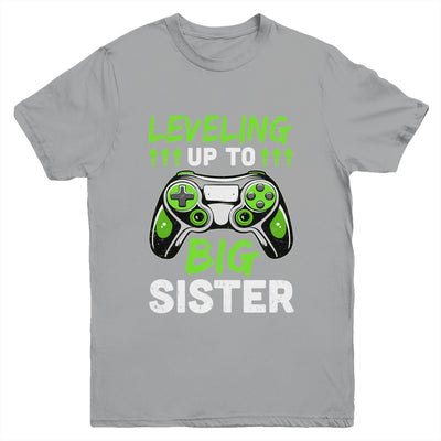 Leveling Up To Big Sister Promoted To Big Sister Gaming Youth Shirt | teecentury