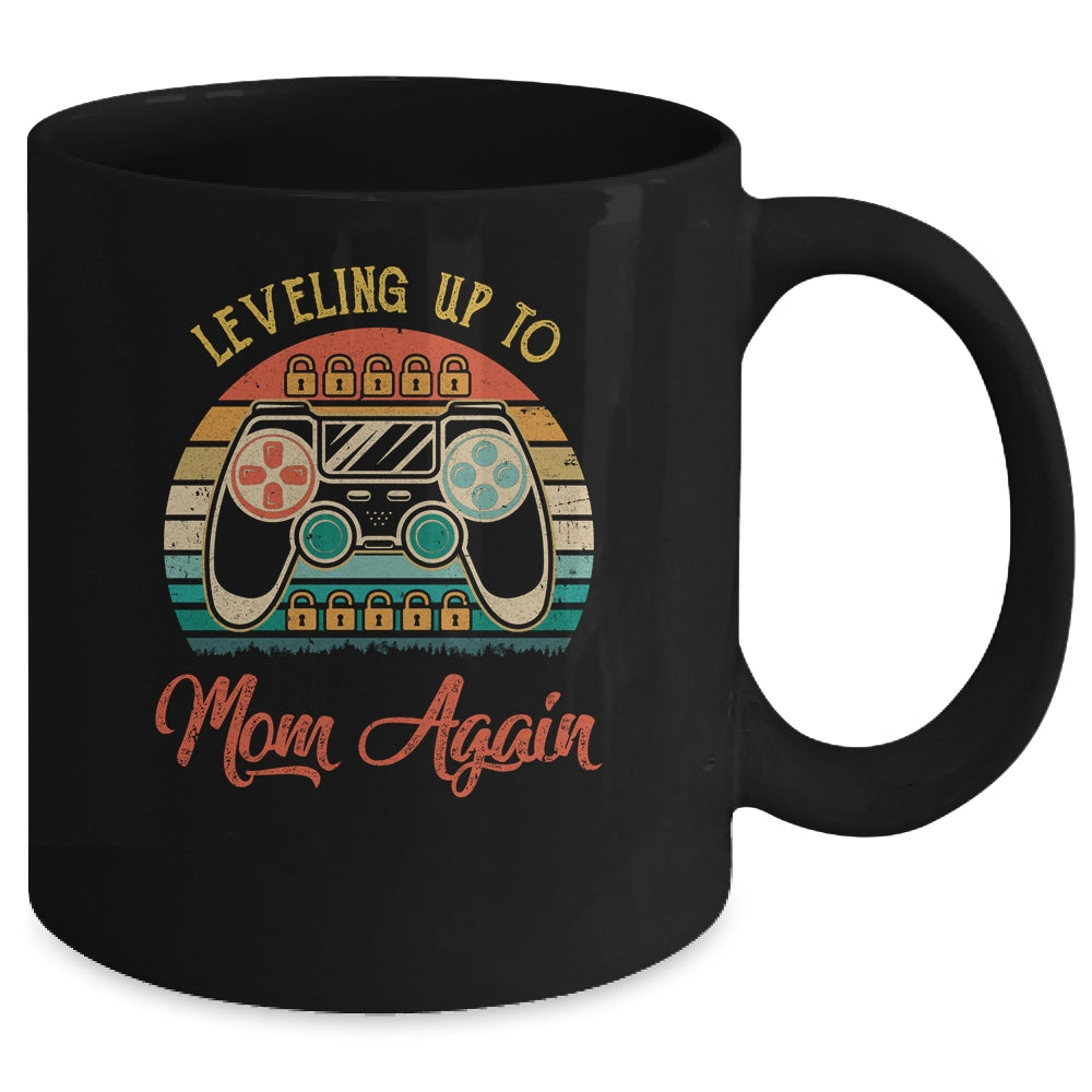 Leveling Up To Mom Again Pregnancy Announcement Mug Coffee Mug | Teecentury.com
