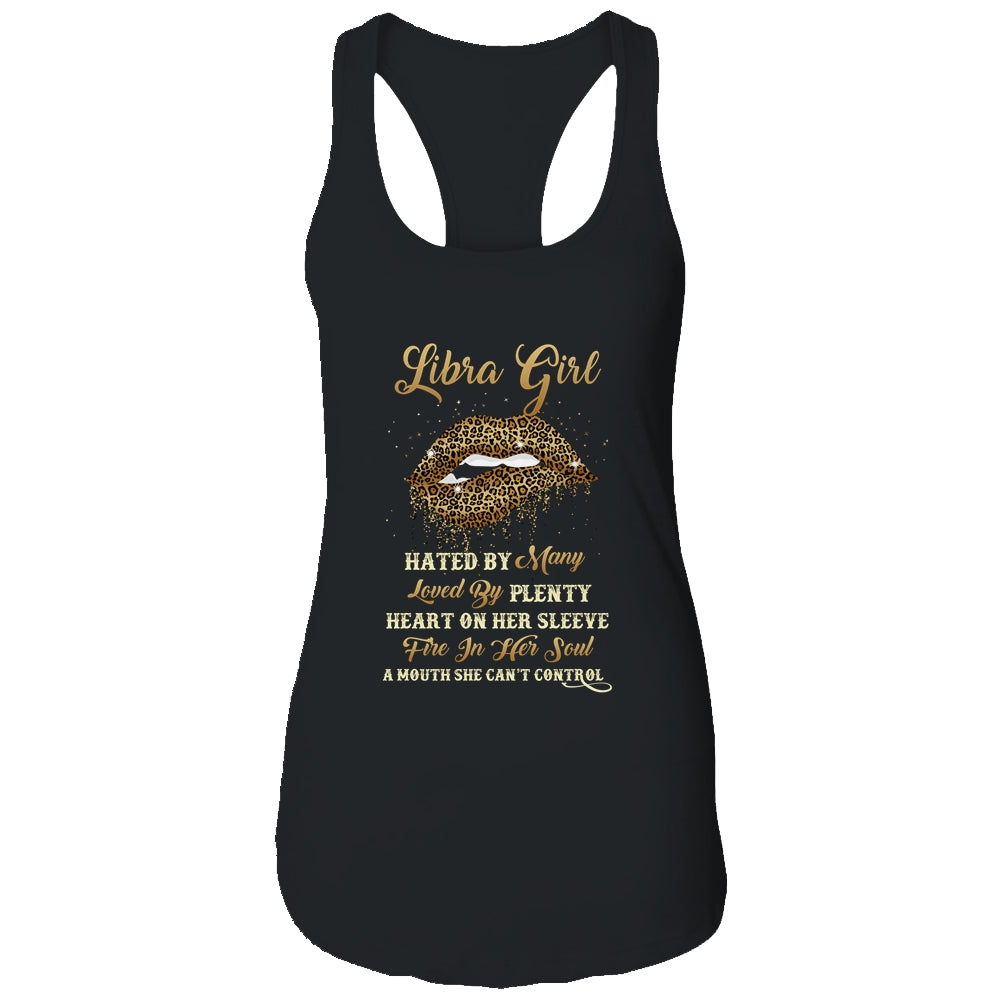 Libra Girl Birthday Funny Leopard Lips Women T-Shirt & Tank Top | Teecentury.com