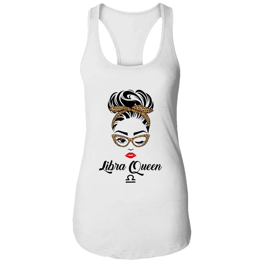 Libra Queen Woman Leopard Lips Eyes Lady Birthday Gifts T-Shirt & Tank Top | Teecentury.com