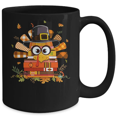 Librarian Book Lover Reader Funny Turkey Thanksgiving Autumn Mug Coffee Mug | Teecentury.com