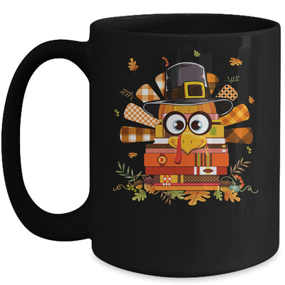 Librarian Book Lover Reader Funny Turkey Thanksgiving Autumn Mug Coffee Mug | Teecentury.com