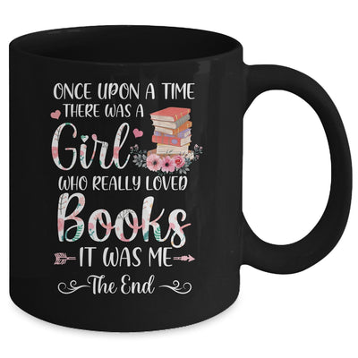 Library Book Lover Once Upon a Time a Girl Loved Books Mug | teecentury