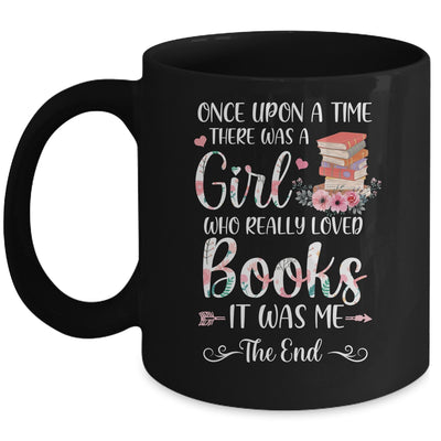 Library Book Lover Once Upon a Time a Girl Loved Books Mug | teecentury