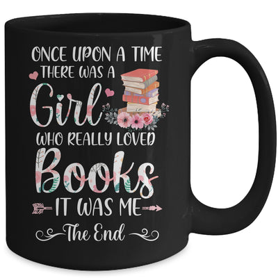 Library Book Lover Once Upon a Time a Girl Loved Books Mug | teecentury