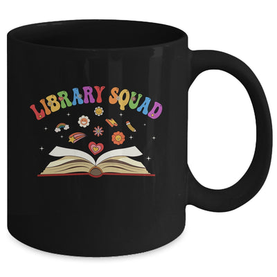 Library Squad Librarian Bookworm Book Lover Groovy Mug | teecentury