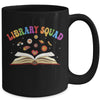 Library Squad Librarian Bookworm Book Lover Groovy Mug | teecentury
