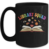 Library Squad Librarian Bookworm Book Lover Groovy Mug | teecentury