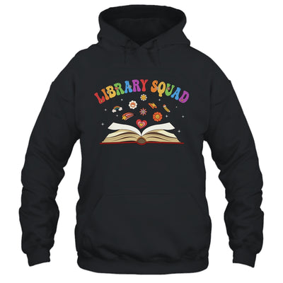 Library Squad Librarian Bookworm Book Lover Groovy Shirt & Tank Top | teecentury
