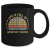 Life Is Full Of Important Choices Golf Player Gift Mug Coffee Mug | Teecentury.com