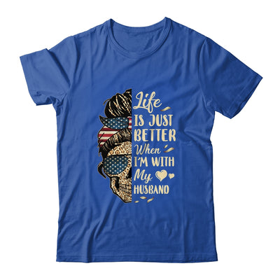 Life Is Just Better When Im With My Husband Skull Flag T-Shirt & Tank Top | Teecentury.com