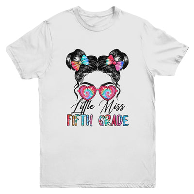 Little Miss Fifth Grade Girls Back To School 5th Grade Youth Shirt | teecentury