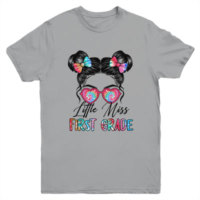 Little Miss First Grade Girls Back To School 1st Grade Youth Shirt | teecentury