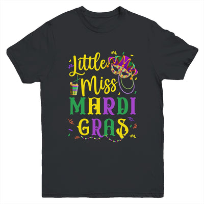 Little Miss Mardi Gras Cute Outfit Girls Kids Youth Shirt | teecentury