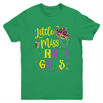 Little Miss Mardi Gras Cute Outfit Girls Kids Youth Shirt | teecentury