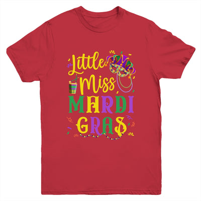 Little Miss Mardi Gras Cute Outfit Girls Kids Youth Shirt | teecentury