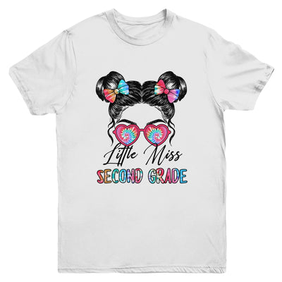 Little Miss Second Grade Girls Back To School 2nd Grade Youth Shirt | teecentury