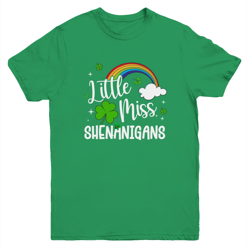 Little Miss Shenanigans For Girls And Women St Patricks Day Youth Shirt | teecentury