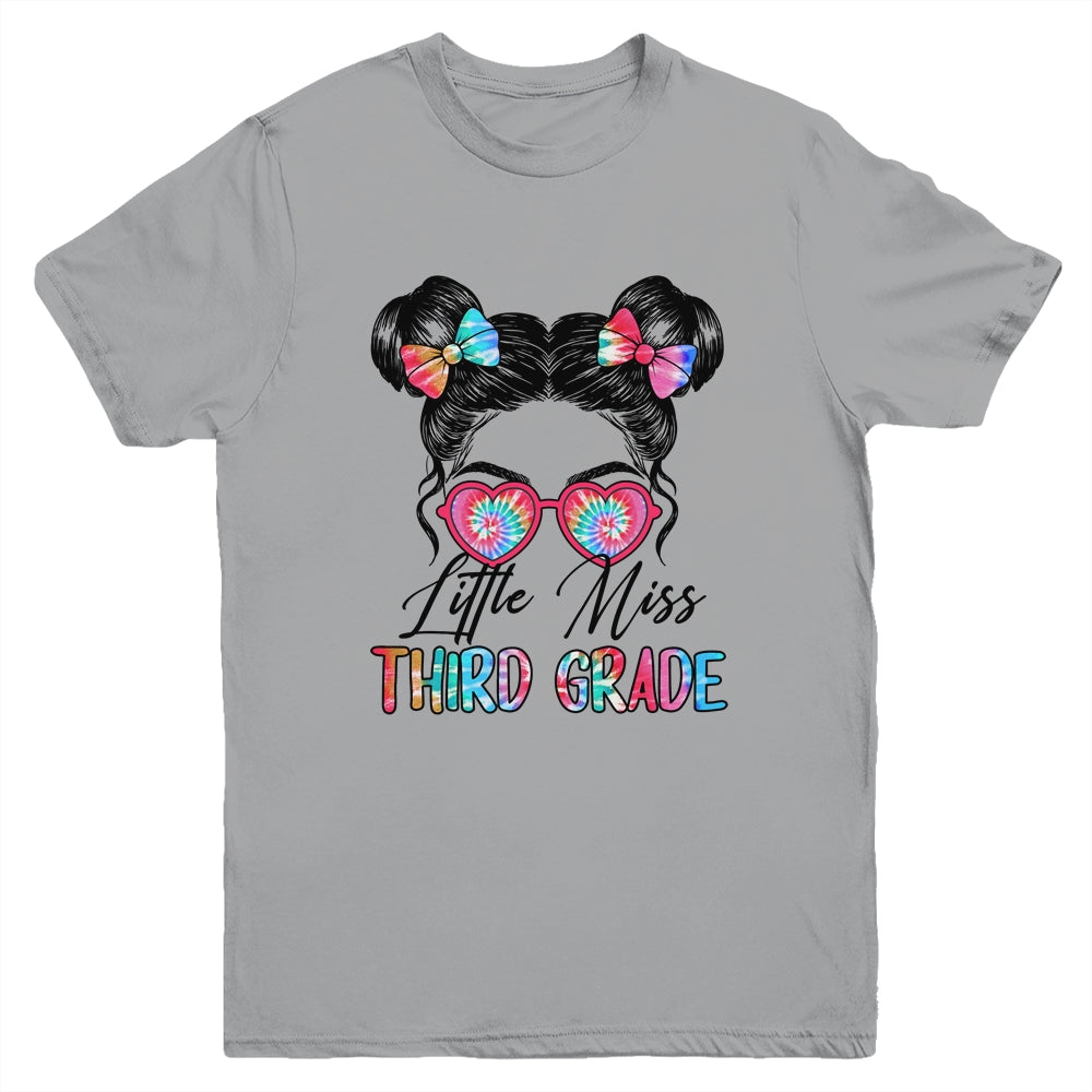 Little Miss Third Grade Girls Back To School 3rd Grade Youth Shirt | teecentury