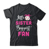Little Sister Biggest Fan Baseball Girl Shirt & Tank Top | teecentury