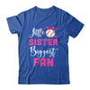 Little Sister Biggest Fan Baseball Girl Shirt & Tank Top | teecentury