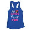 Little Sister Biggest Fan Football Girl Shirt & Tank Top | teecentury