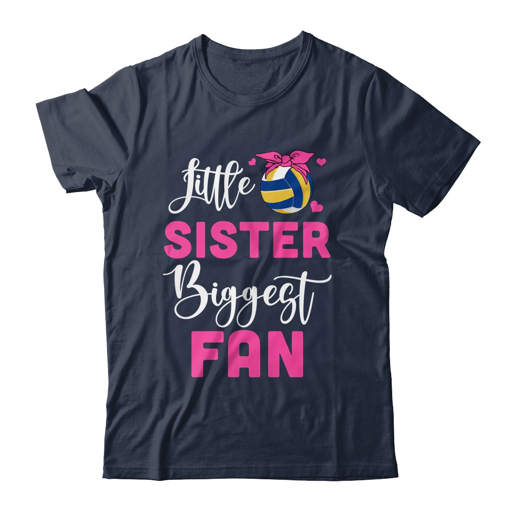 Little Sister Biggest Fan Volleyball Girl Shirt & Tank Top | teecentury