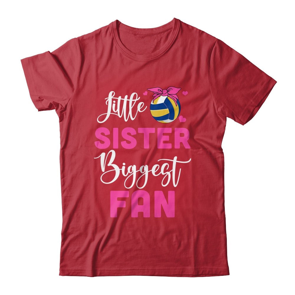 Little Sister Biggest Fan Volleyball Girl Shirt & Tank Top | teecentury