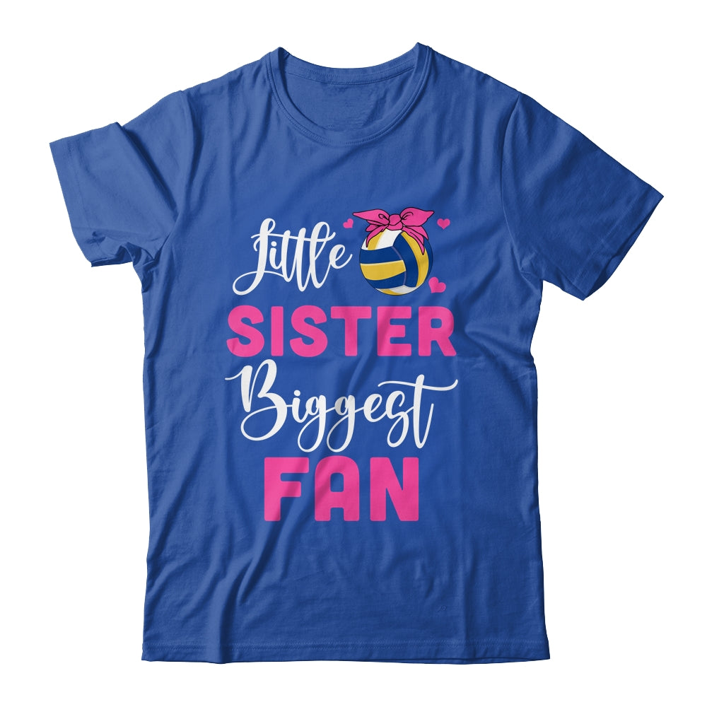 Little Sister Biggest Fan Volleyball Girl Shirt & Tank Top | teecentury