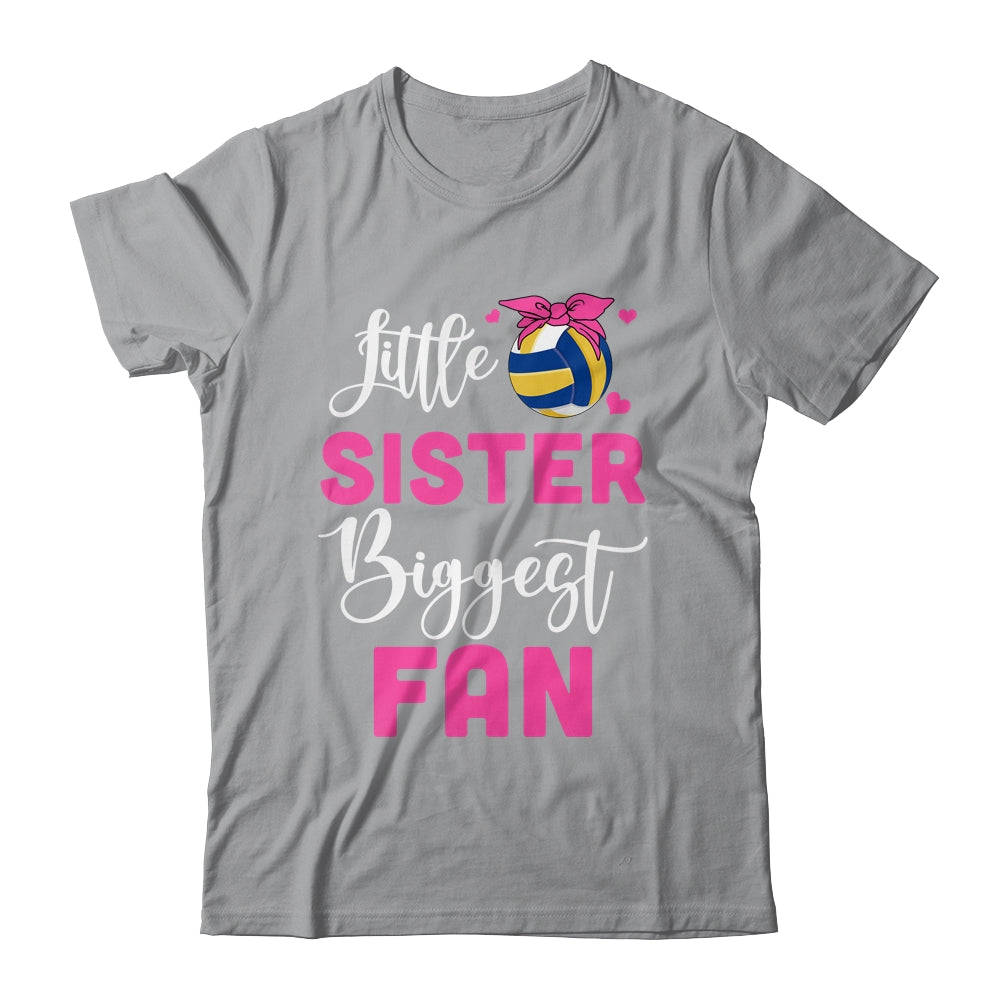 Little Sister Biggest Fan Volleyball Girl Shirt & Tank Top | teecentury