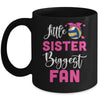 Little Sister Biggest Fan Volleyball Girl Mug | teecentury