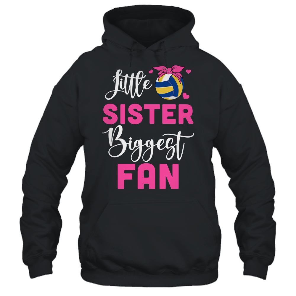 Little Sister Biggest Fan Volleyball Girl Shirt & Tank Top | teecentury