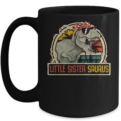 Little Sistersaurus T Rex Dinosaur Sister Saurus Family Mug Coffee Mug | Teecentury.com